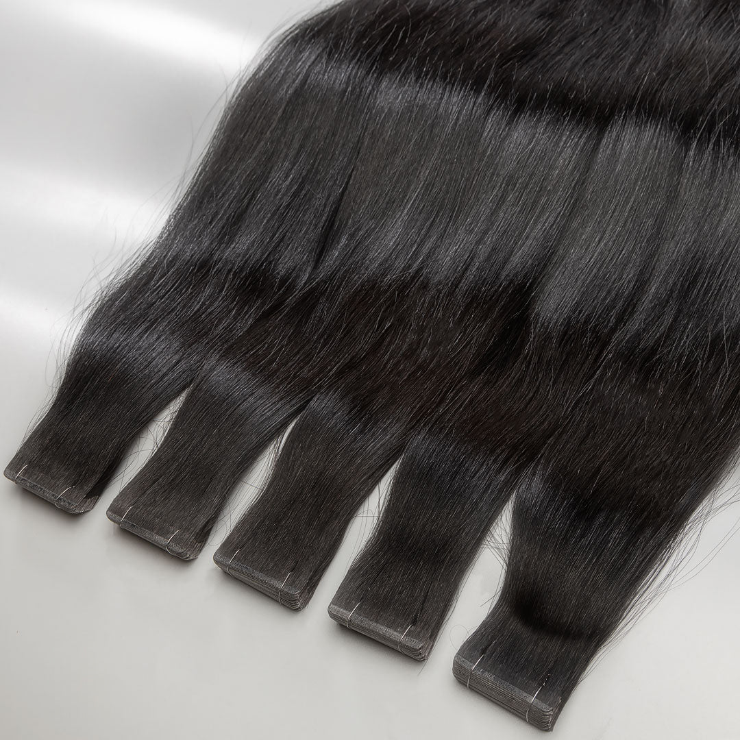 Black #1 – Tape-In Hair Extensions