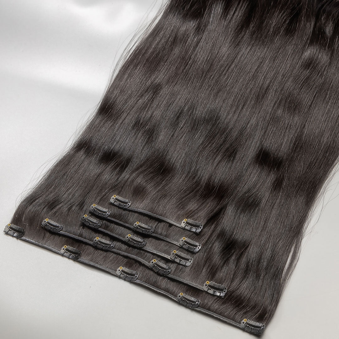 Clip-In Hair Extensions – Dark Brown #2
